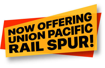 Now offering Union Pacific Rail Spur